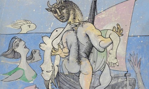 Pablo Picasso, Baigneuses, sirènes, femme nue et minotaure, 1937