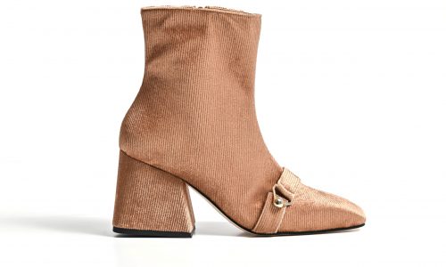 Simone Castelletti_golden velvet ankle boot (1)